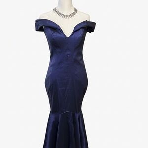 Xscape Women’s Long Evening Gown – Blue | Size 10 | Priced to Sell